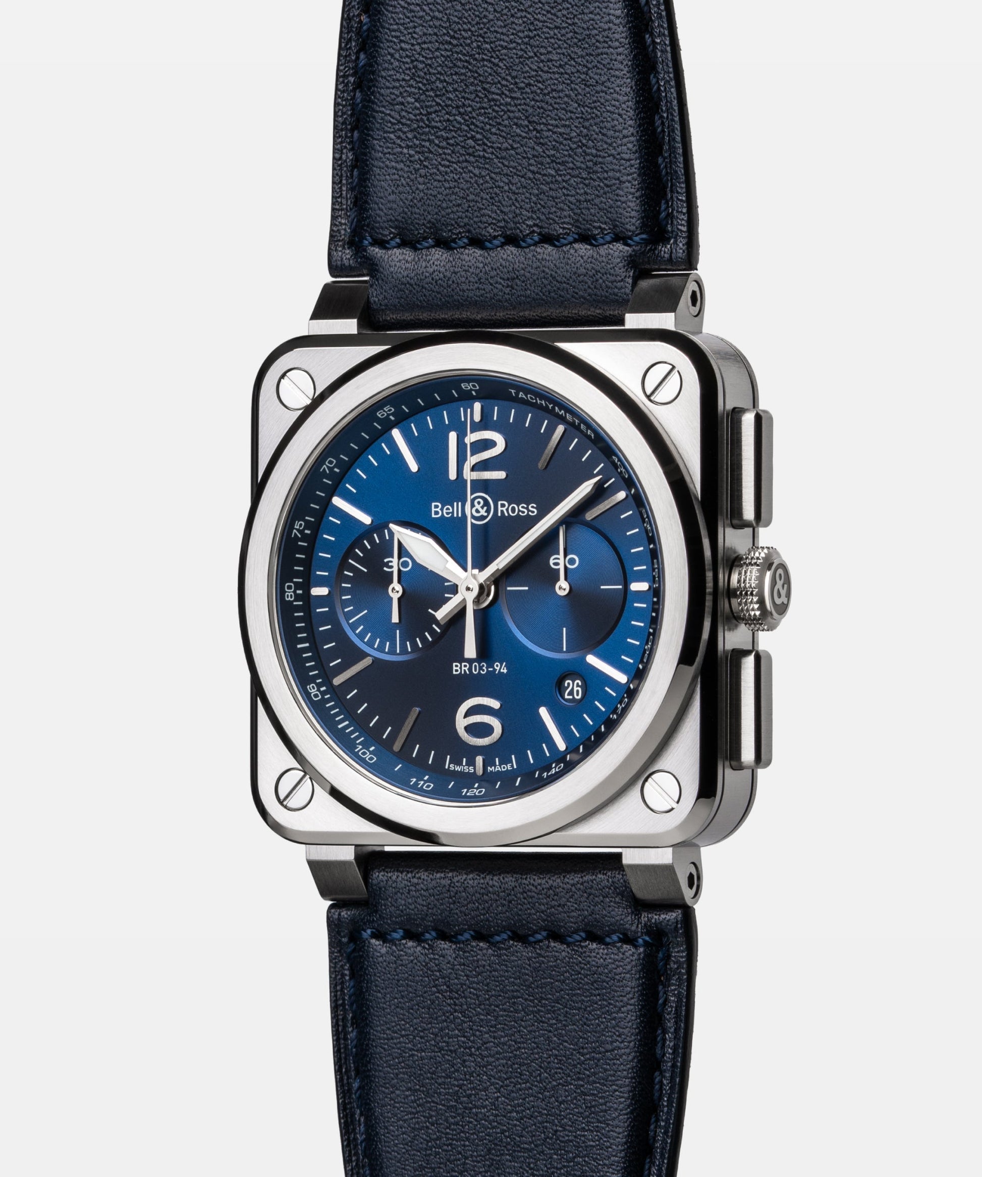 Bell & Ross BR-03 Chrono Blue Steel 42 MM BR0394-BL-CE