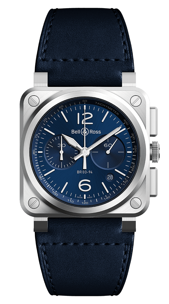Bell & Ross BR-03 Chrono Blue Steel 42 MM BR0394-BL-CE