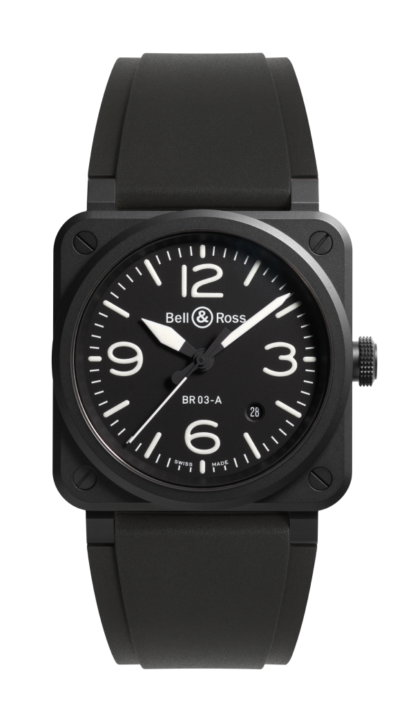 Bell & Ross BR-03 Black Matte 41 MM BR03A-EMM-CE/SRB