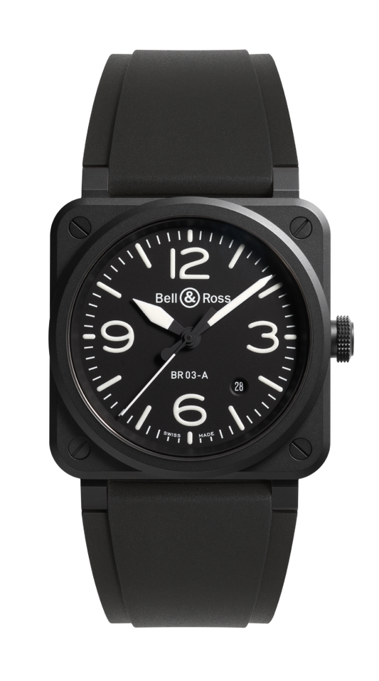 Bell & Ross BR-03 Black Matte 41 MM BR03A-EMM-CE/SRB