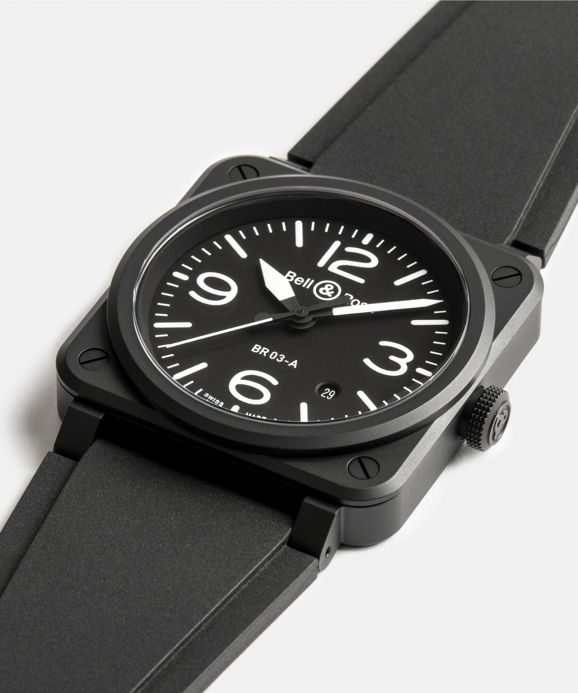 Bell & Ross BR-03 Black Matte 41 MM BR03A-EMM-CE/SRB