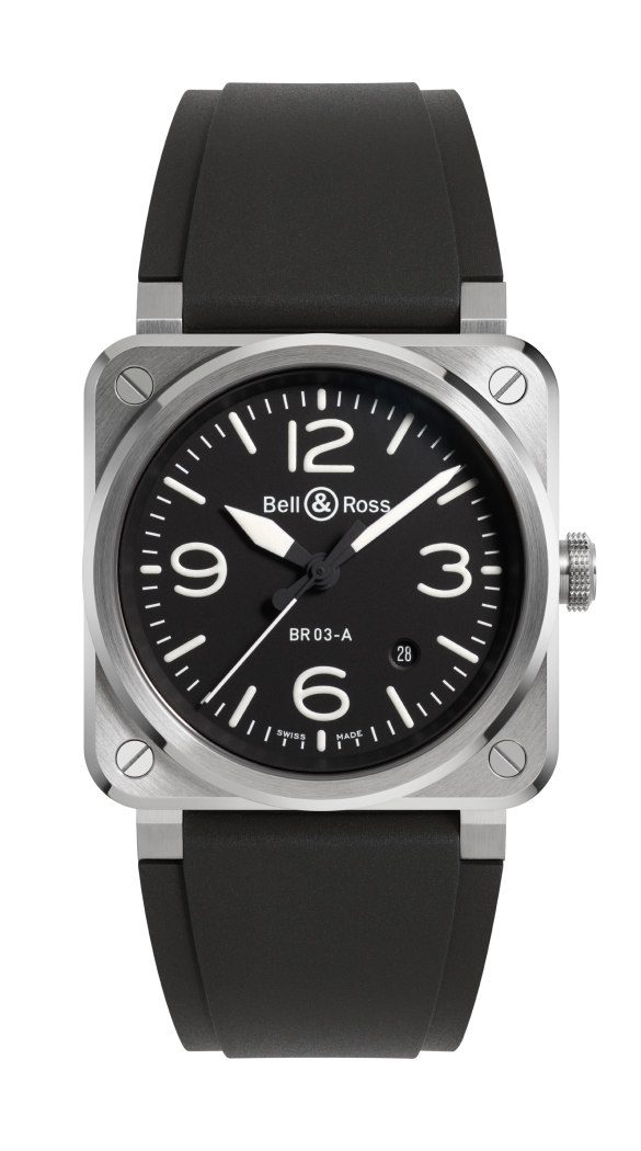 Bell & Ross BR-03 Black Steel 41 MM BR03AD-BBR-ST/SRB