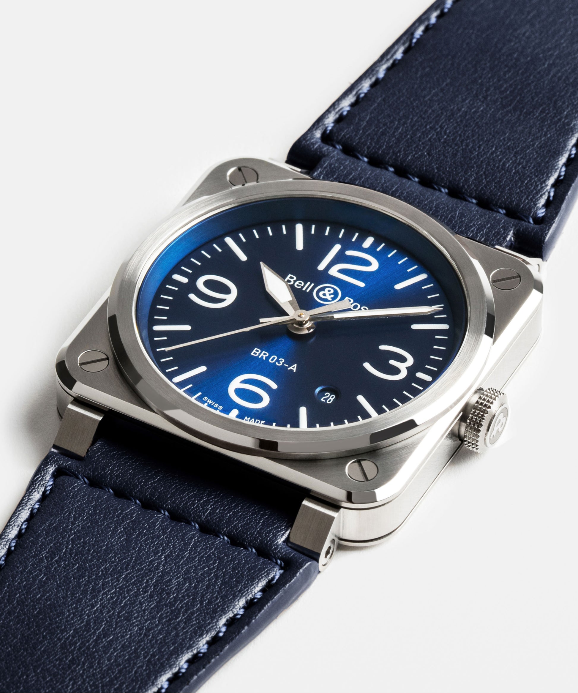 Bell & Ross BR-03 Blue Steel 41 MM BR03A-BL-ST/SRB
