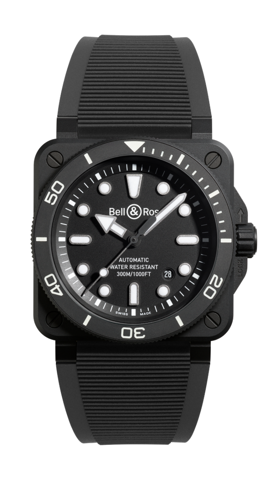 Bell & Ross BR-03 Diver Black Matte Ceramic 42 mm BR03A-WH-STPG/SCA