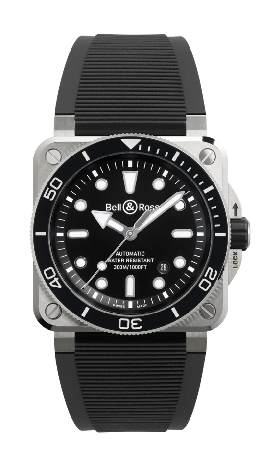 Bell & Ross BR-03 Diver Black Steel 42 mm BR03A-D-BL-CE/SRB