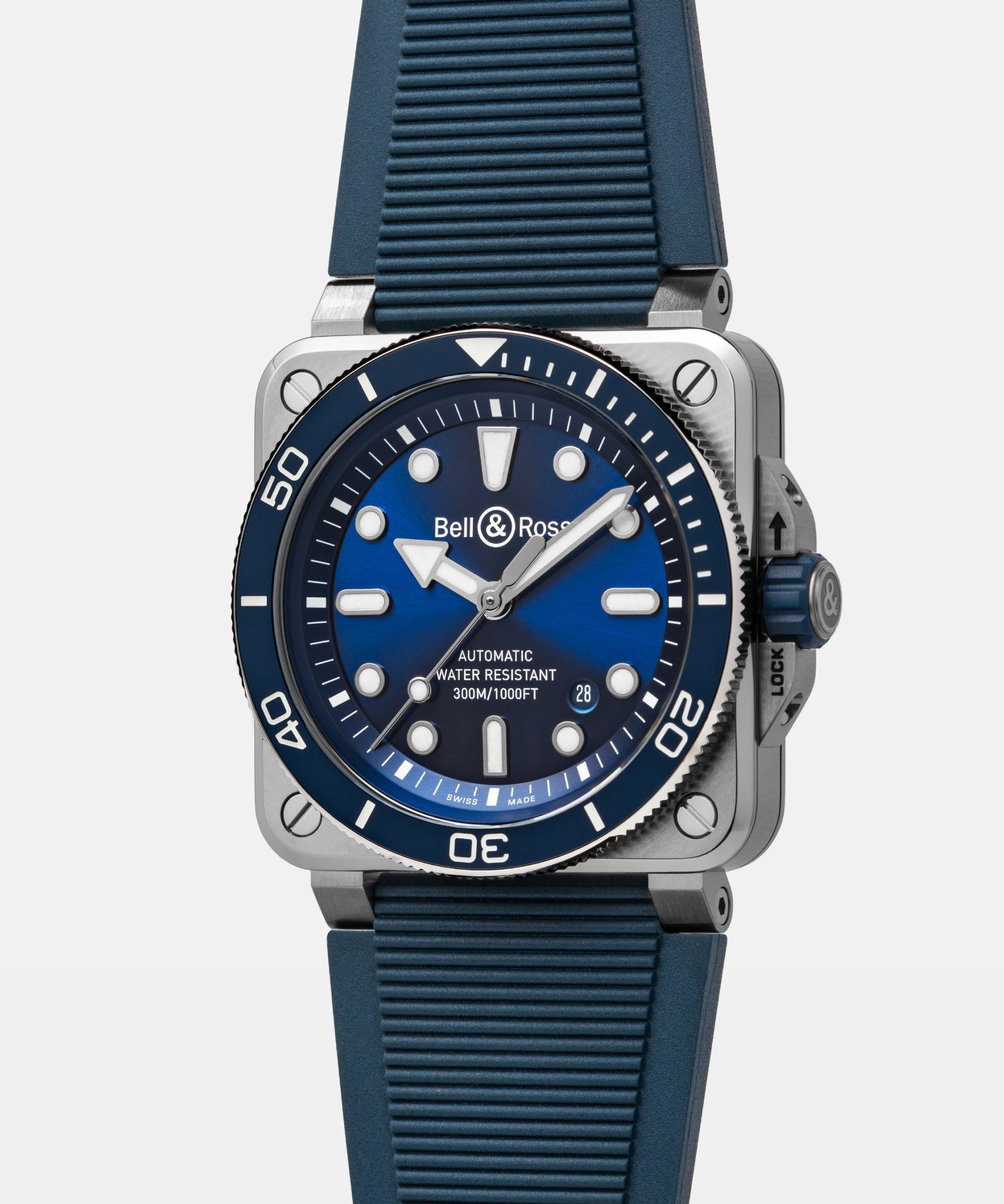 Bell & Ross BR-03 Diver Blue Steel 42 mm BR03A-D-BL-ST/SRB