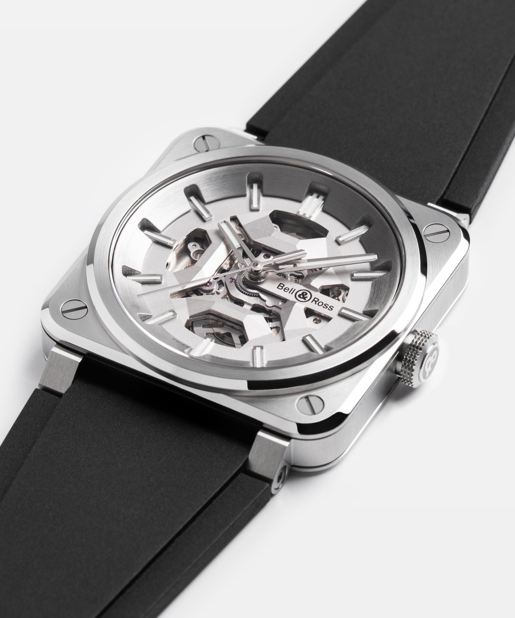 Bell & Ross BR-03 Skeleton Grey Steel BR03A-BL-SKCE/SRB