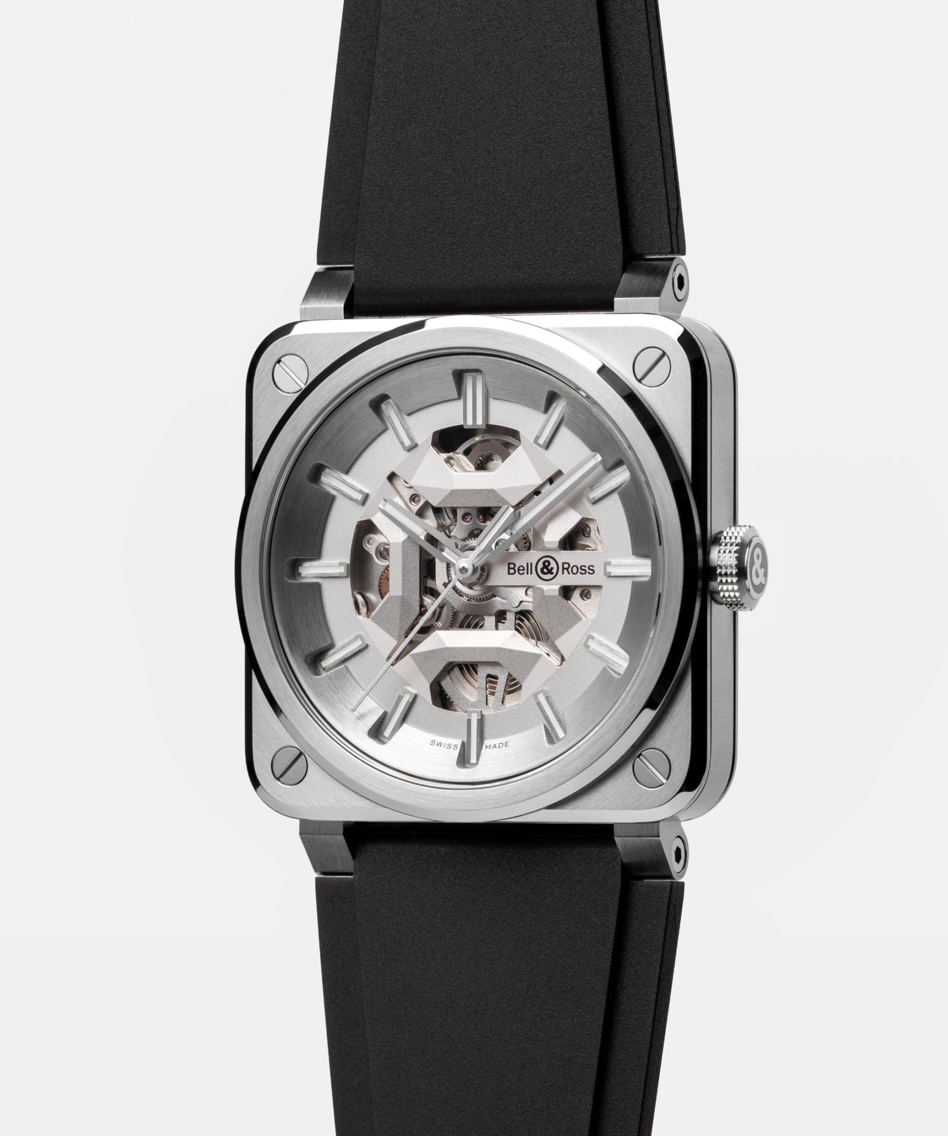 Bell & Ross BR-03 Skeleton Grey Steel BR03A-BL-SKCE/SRB