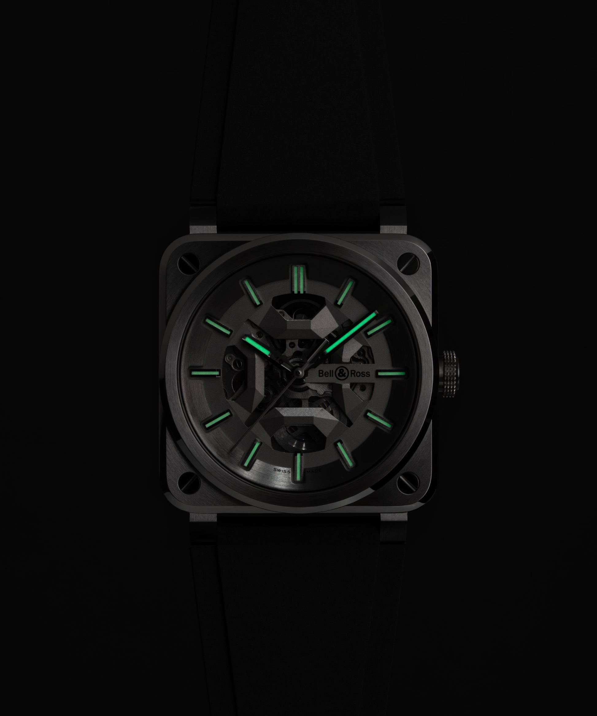 Bell & Ross BR-03 Skeleton Grey Steel BR03A-BL-SKCE/SRB