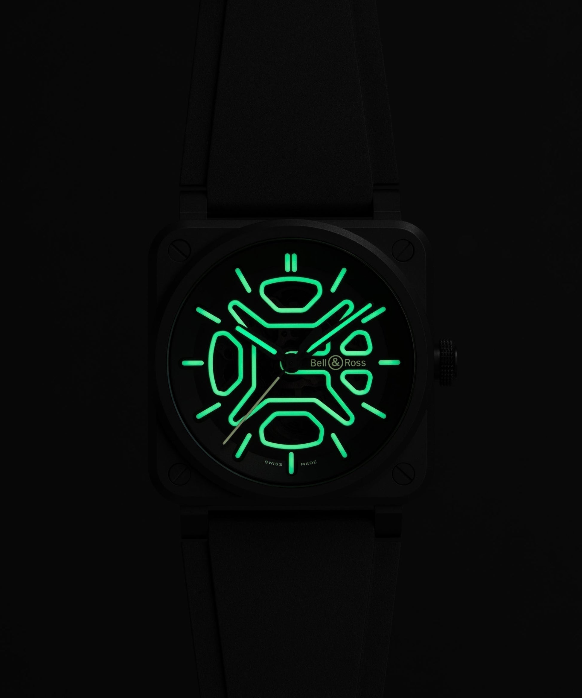 Bell & Ross BR-03 Skeleton Lum Ceramic BR05C-BLU-ST/SST