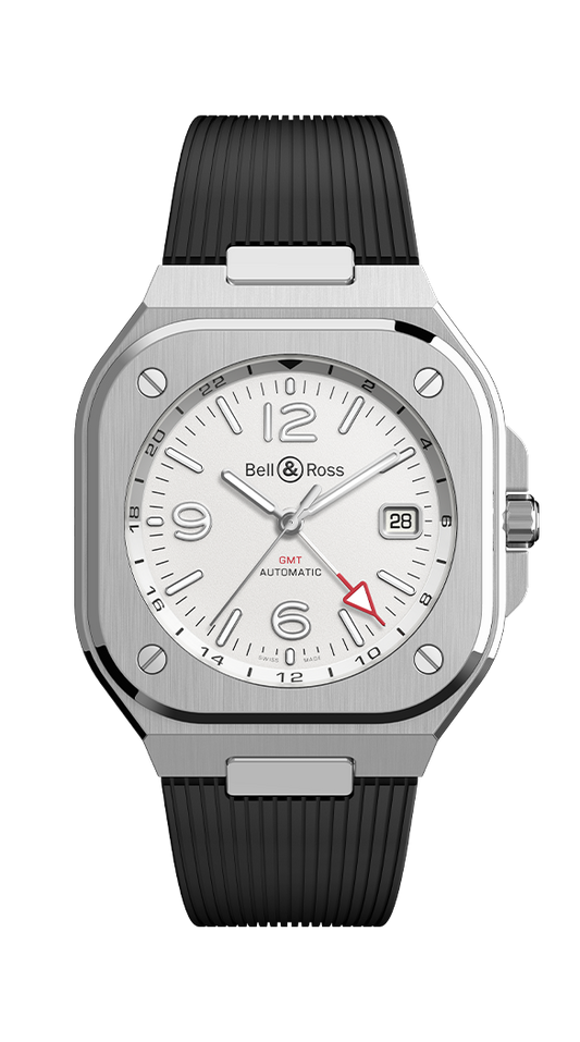 Bell & Ross BR-05 GMT White 41 MM BR05G-SI-ST/SST