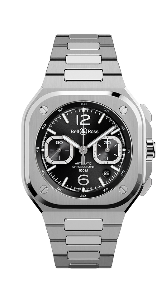 Bell & Ross BR-05 Chrono Black Steel 42 MM BR05C-PAF-ST/SCA