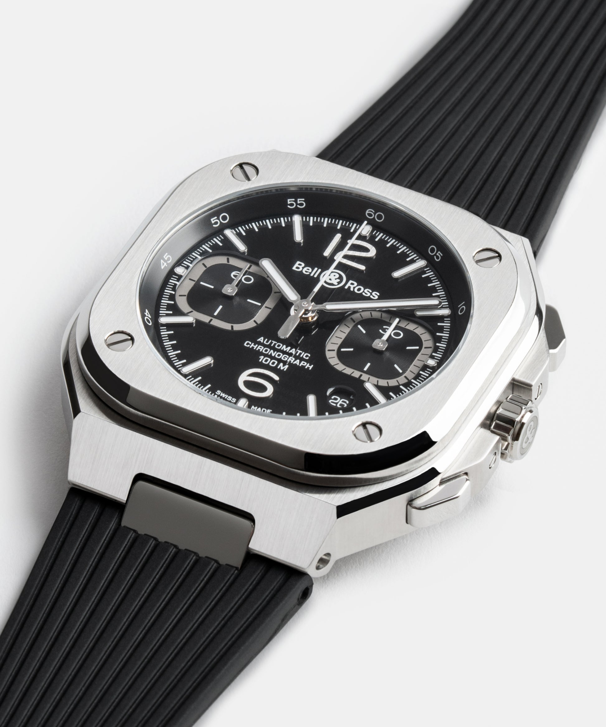 Bell & Ross BR-05 Chrono Black Steel 42 MM BR05C-BLC-ST/SST