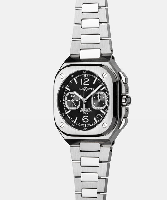 Bell & Ross BR-05 Chrono Black Steel 42 MM BR05C-PAF-ST/SCA