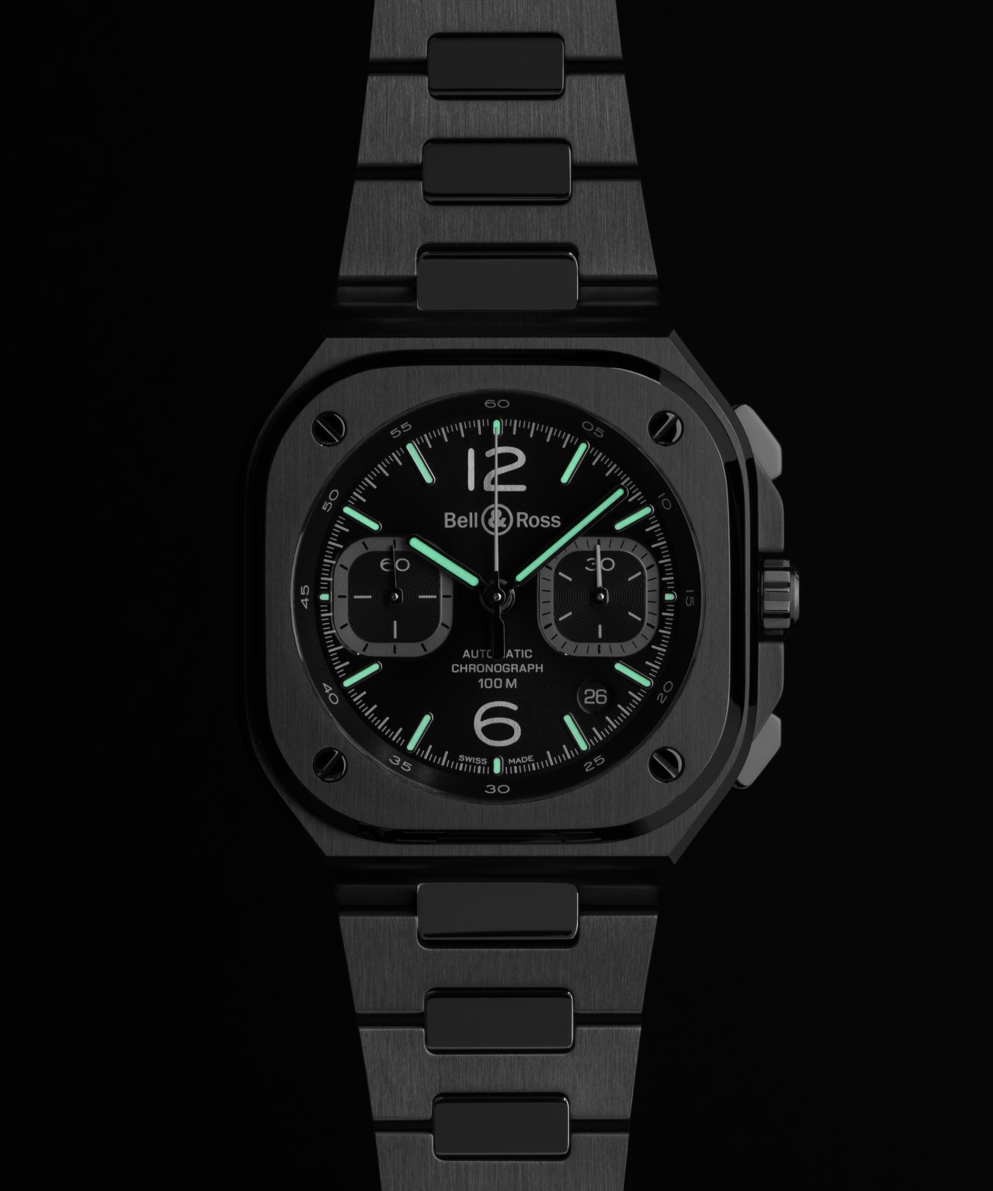 Bell & Ross BR-05 Chrono Black Steel 42 MM BR05C-PAF-ST/SCA