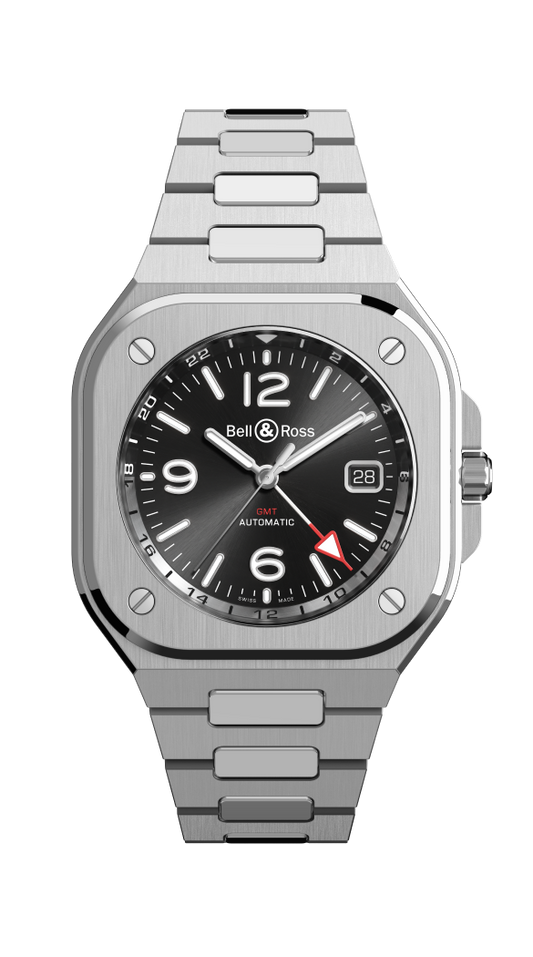 Bell & Ross BR-05 GMT Black 41 MM BR05A-BL-GLST/SST