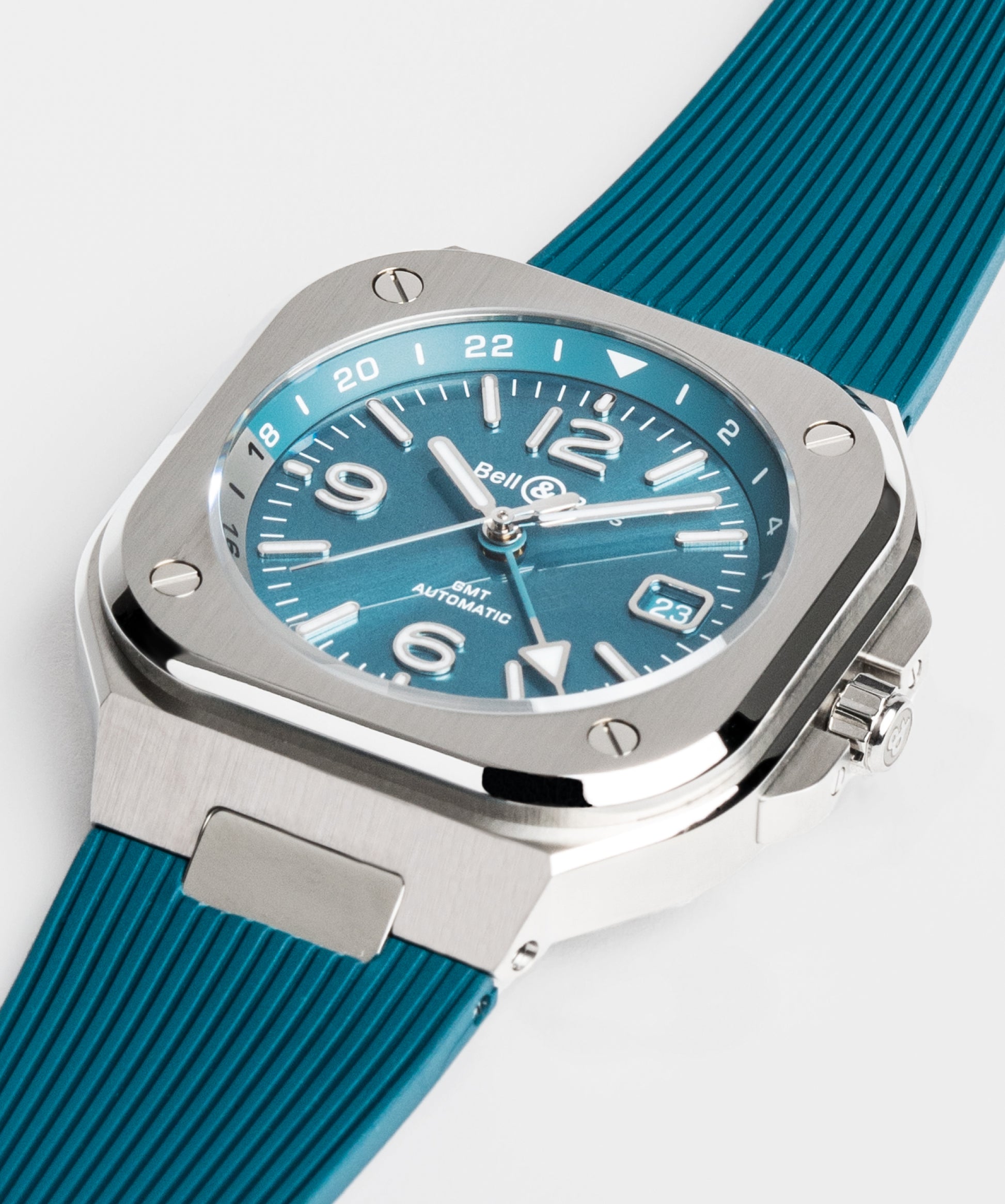 Bell & Ross BR-05 GMT Sky Blue 41 MM BR05G-PB-ST/SST