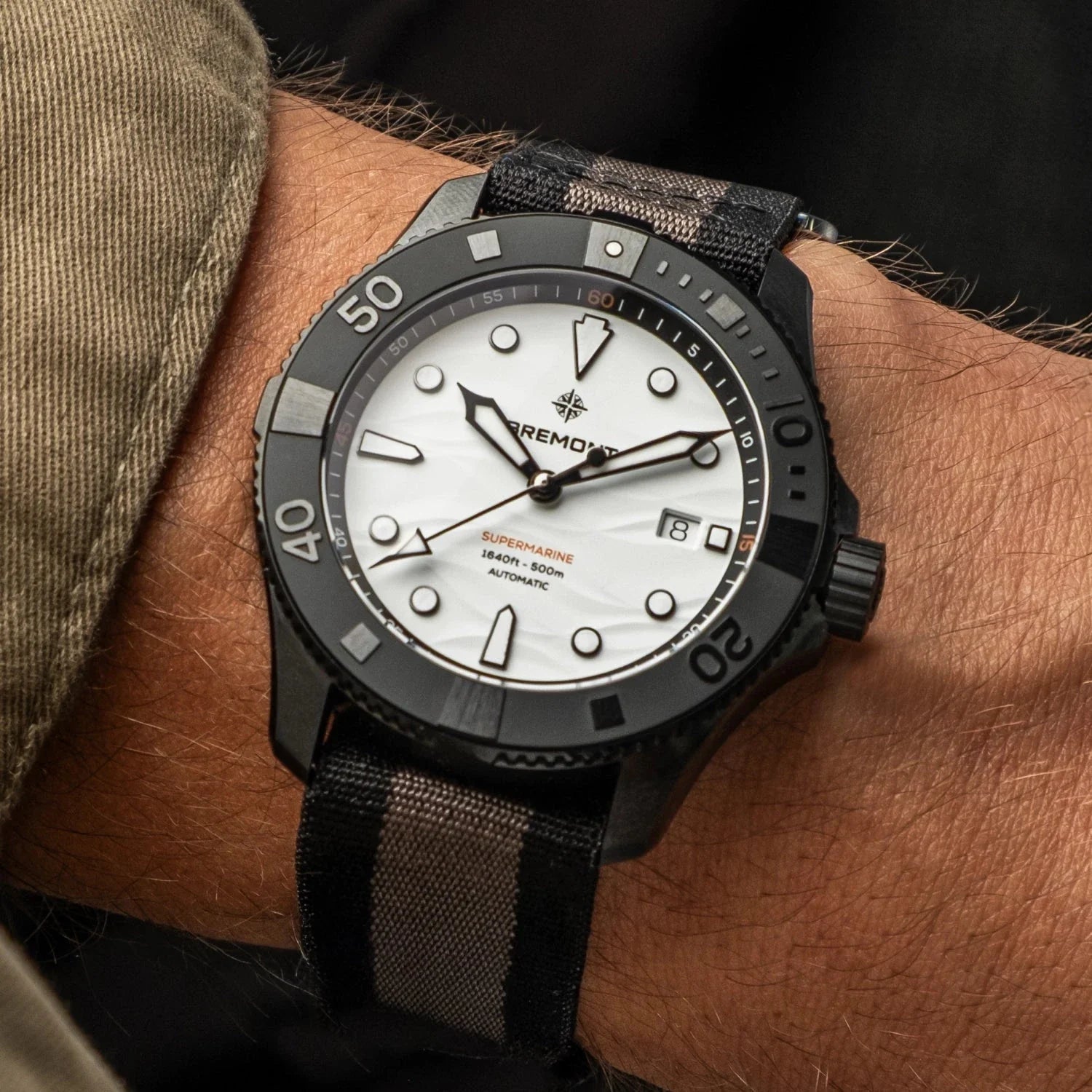 Bremont Supermarine Full Ceramic, Polar White SM43-DT-BKCER-WH-N-S