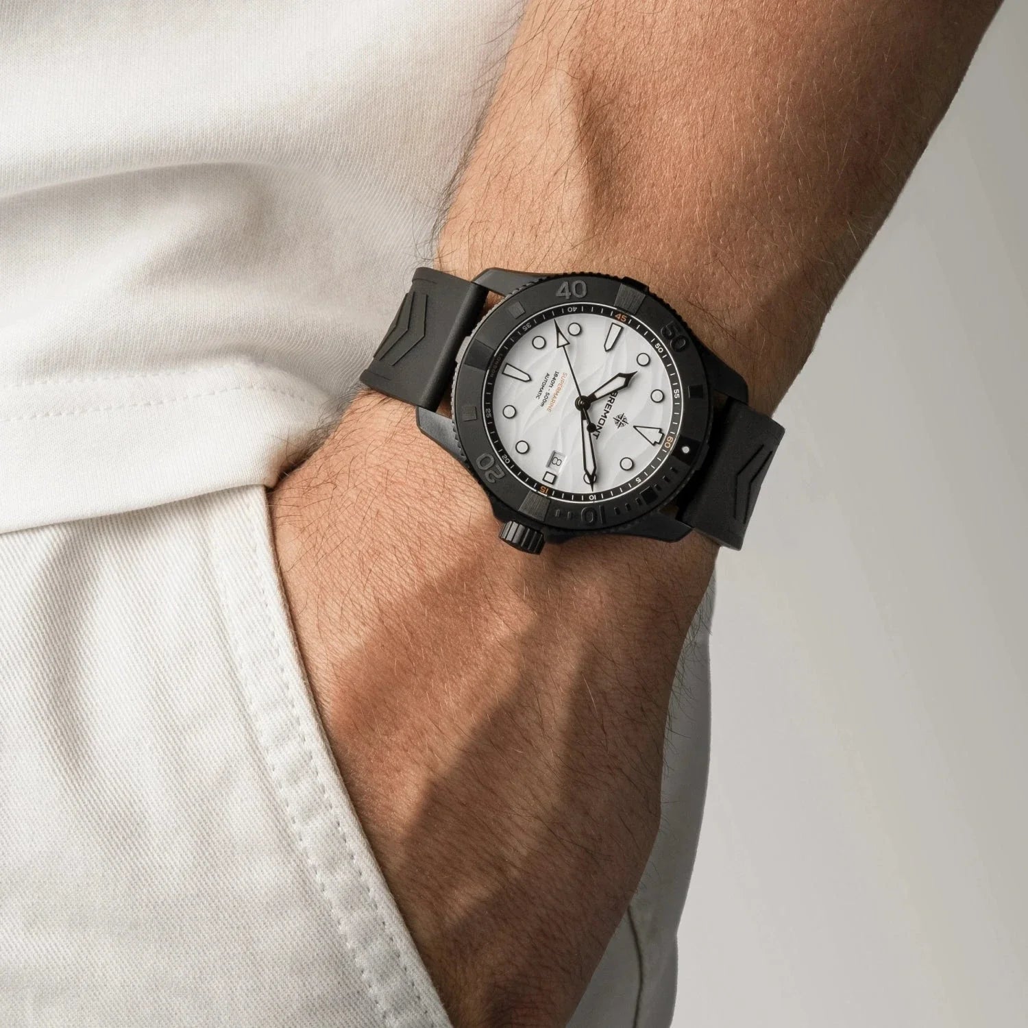 Bremont Supermarine Full Ceramic, Polar White SM43-DT-BKCER-WH-R-S