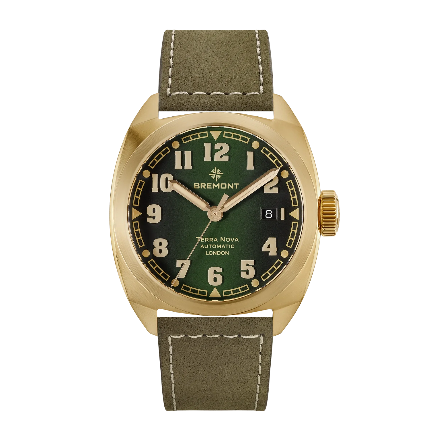 Bremont Terra Nova 40.5 Date Bronze TN40-DT-BZ-GN-L-S