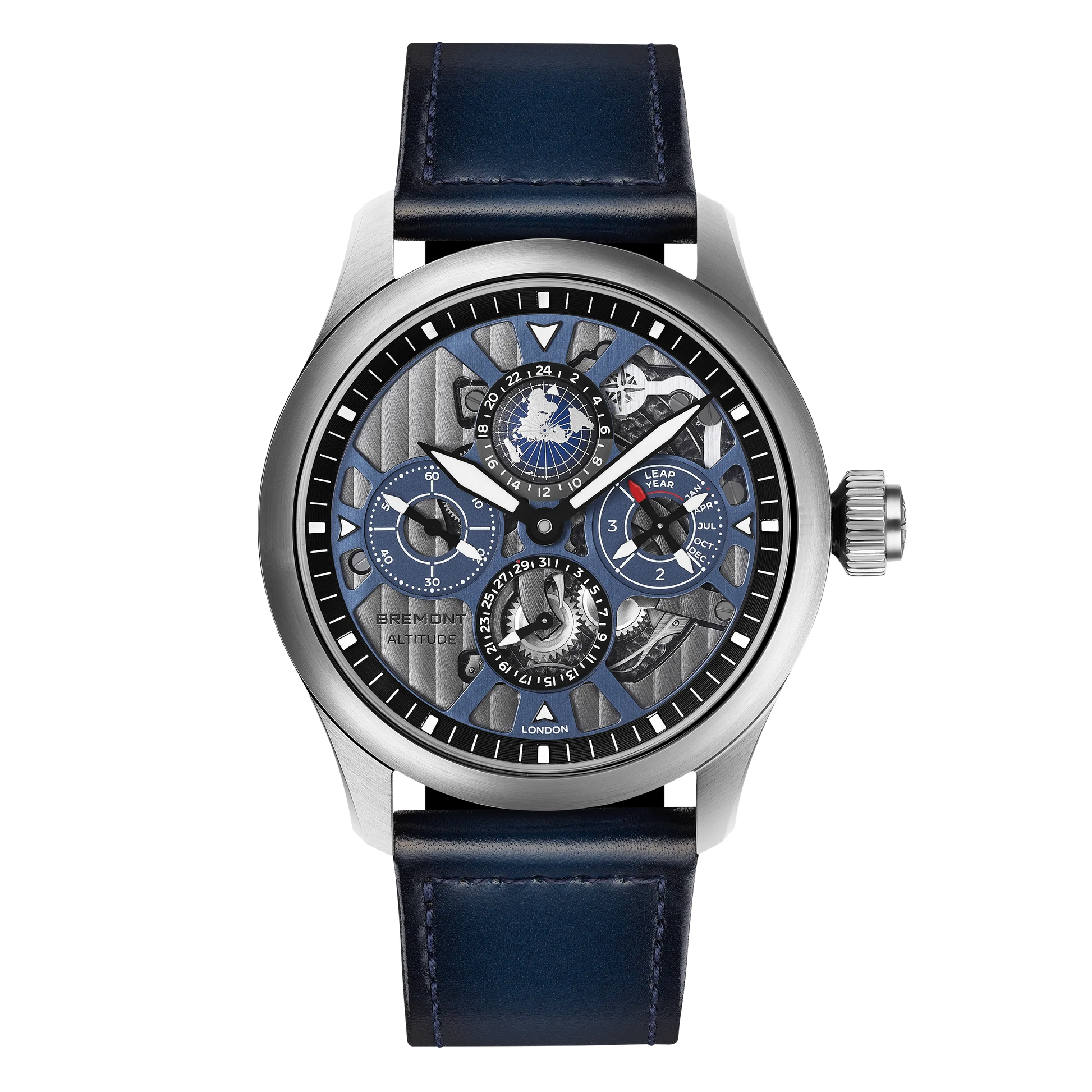 Bremont Altitude Skeletonised Perpetual Calendar GMT ALT42-PER-TI-BLSKL-B
