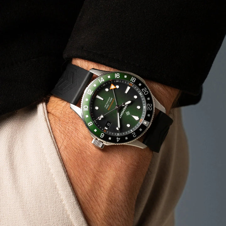 Bremont Supermarine 300M GMT, 'Tundra' Green SM40-GMT-SS-GNBK-R-S