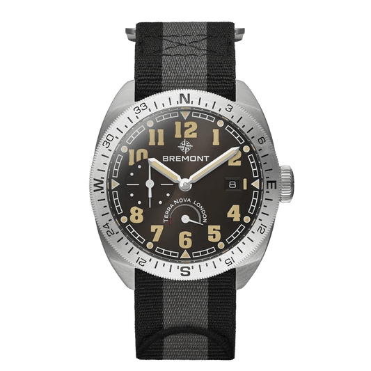 Bremont Terra Nova 40.5 Turning Bezel Power Reserve TN40-PWR-SS-BK-N-S