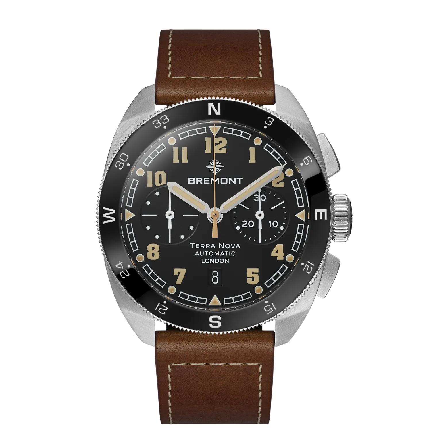 Bremont Terra Nova 42.5 Chronograph TN42-CHR-SS-BK-L-S