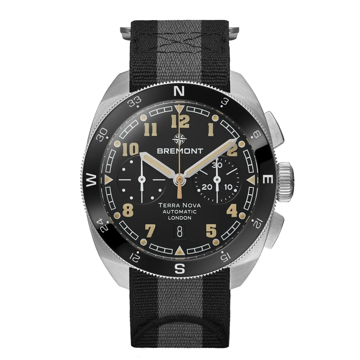 Bremont Terra Nova 42.5 Chronograph TN42-CHR-SS-BK-N-S