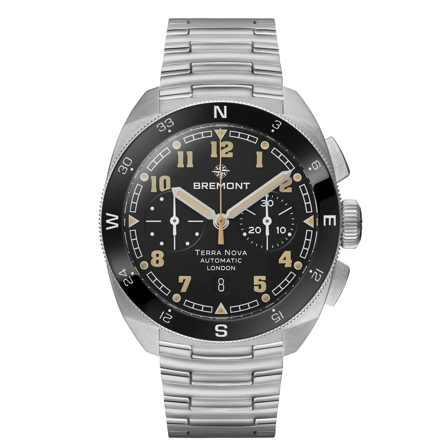 Bremont Terra Nova 42.5 Chronograph TN42-CHR-SS-BK-B