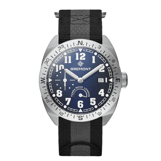 Bremont Terra Nova 40.5 Turning Bezel Power Reserve TN40-PWR-SS-BL-N-S