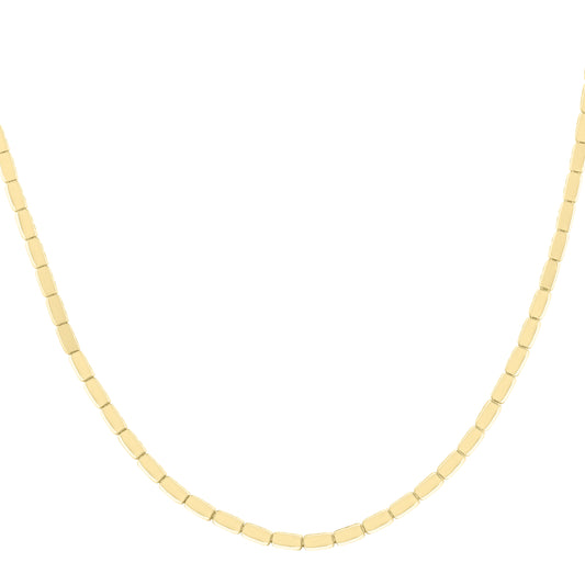 Royal Chain 14K Yellow Brick Necklace C15963