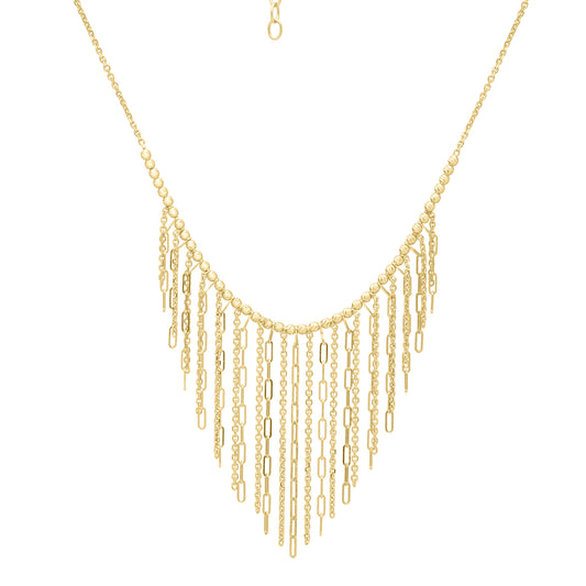 Royal Chain 14K Fringe Necklace C17007