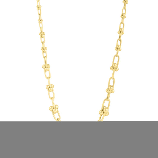 Royal Chain 14K Graduated Jax Link Necklace C17099