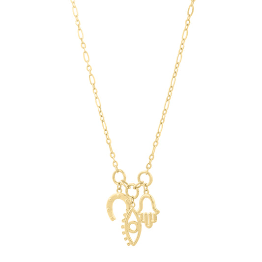 Royal Chain 14K Lucky Charms Necklace C17101