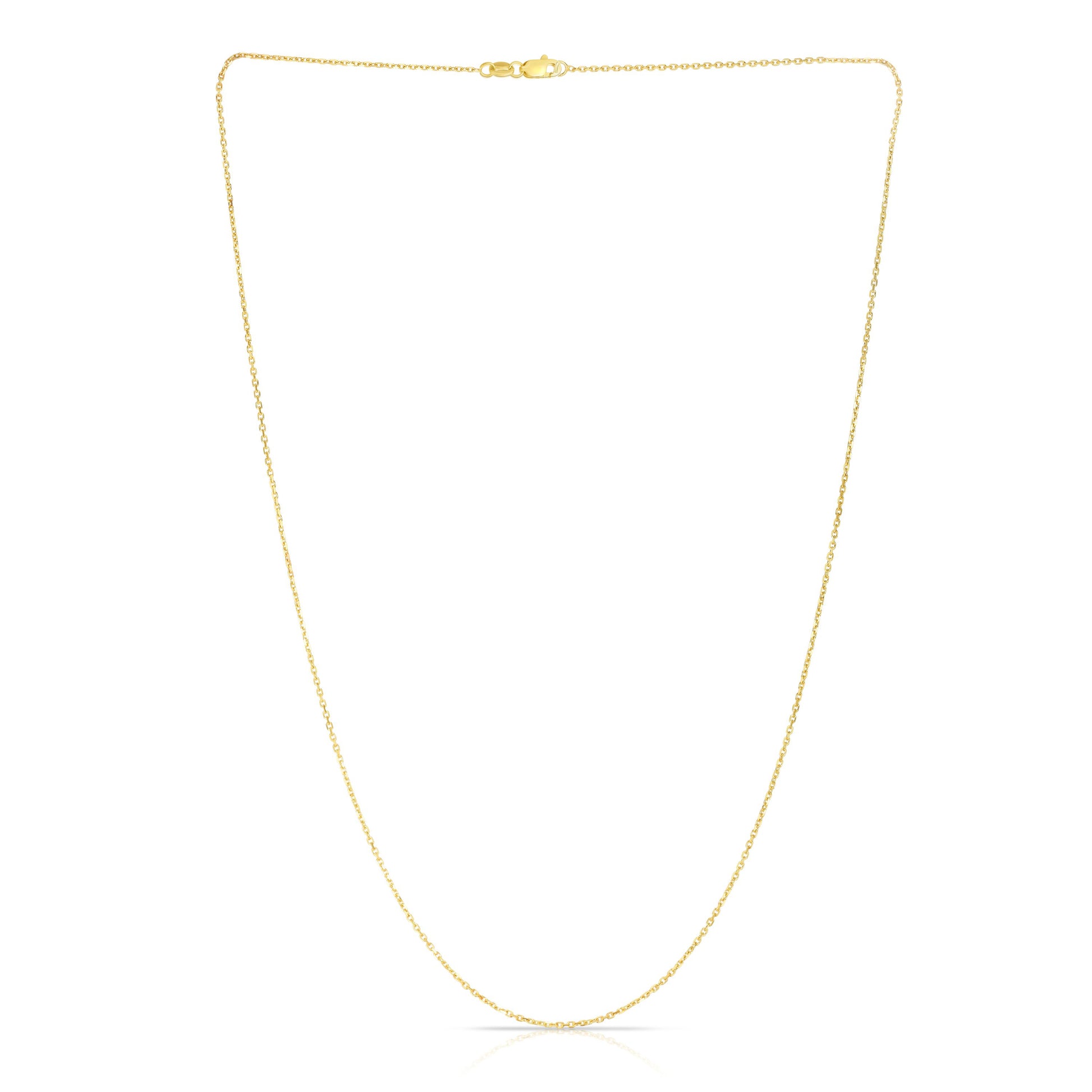 Royal Chain 14K Gold 0.87mm Diamond Cut Cable Chain CAB025