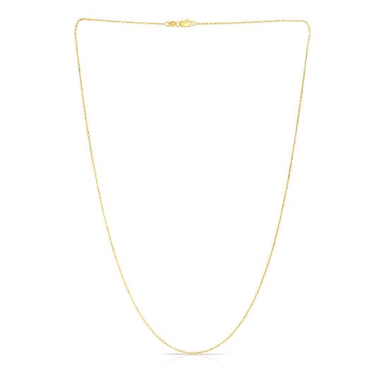 Royal Chain 14K Gold 0.87mm Diamond Cut Cable Chain CAB025