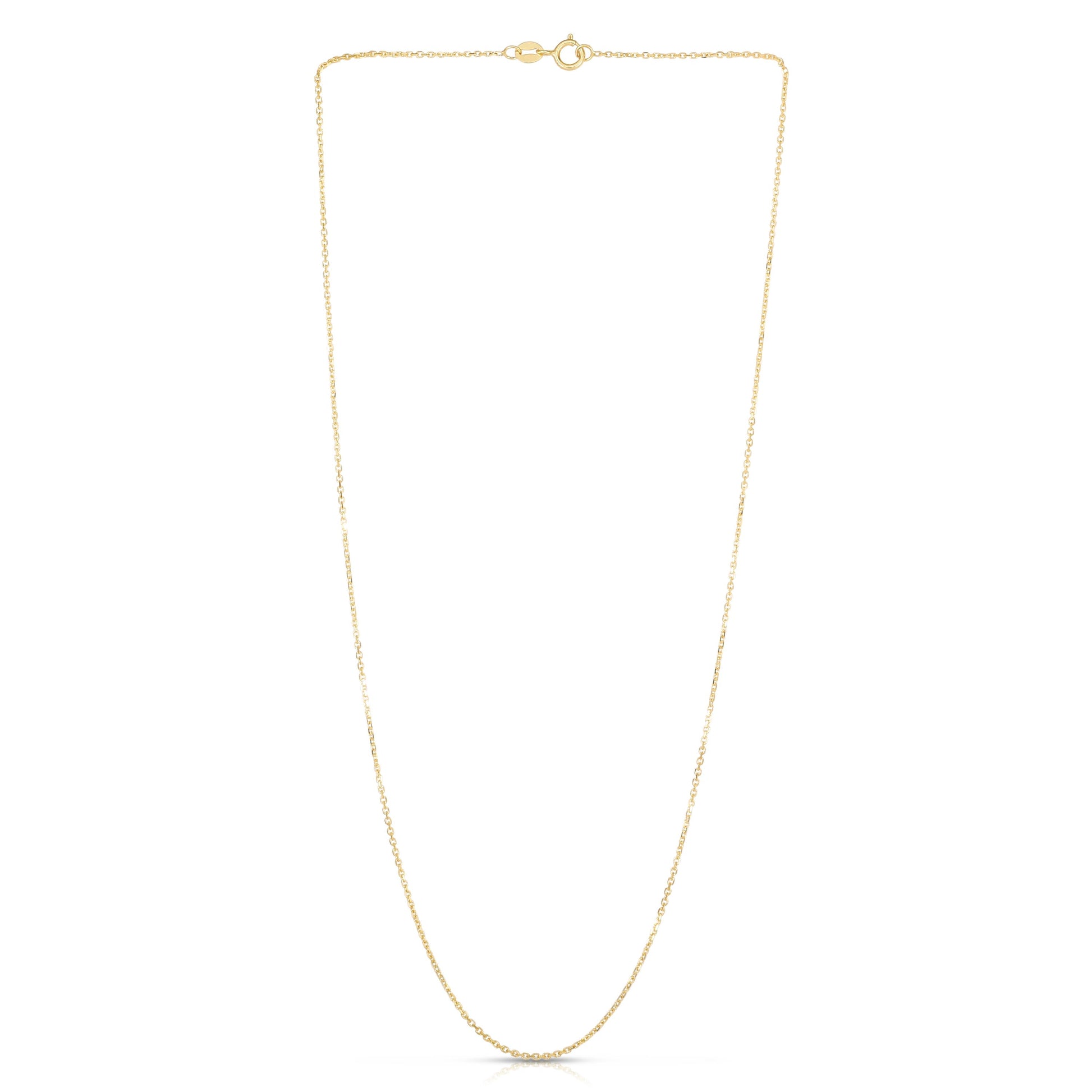 Royal Chain 14K Gold 1.1mm Diamond Cut Cable Chain CAB030