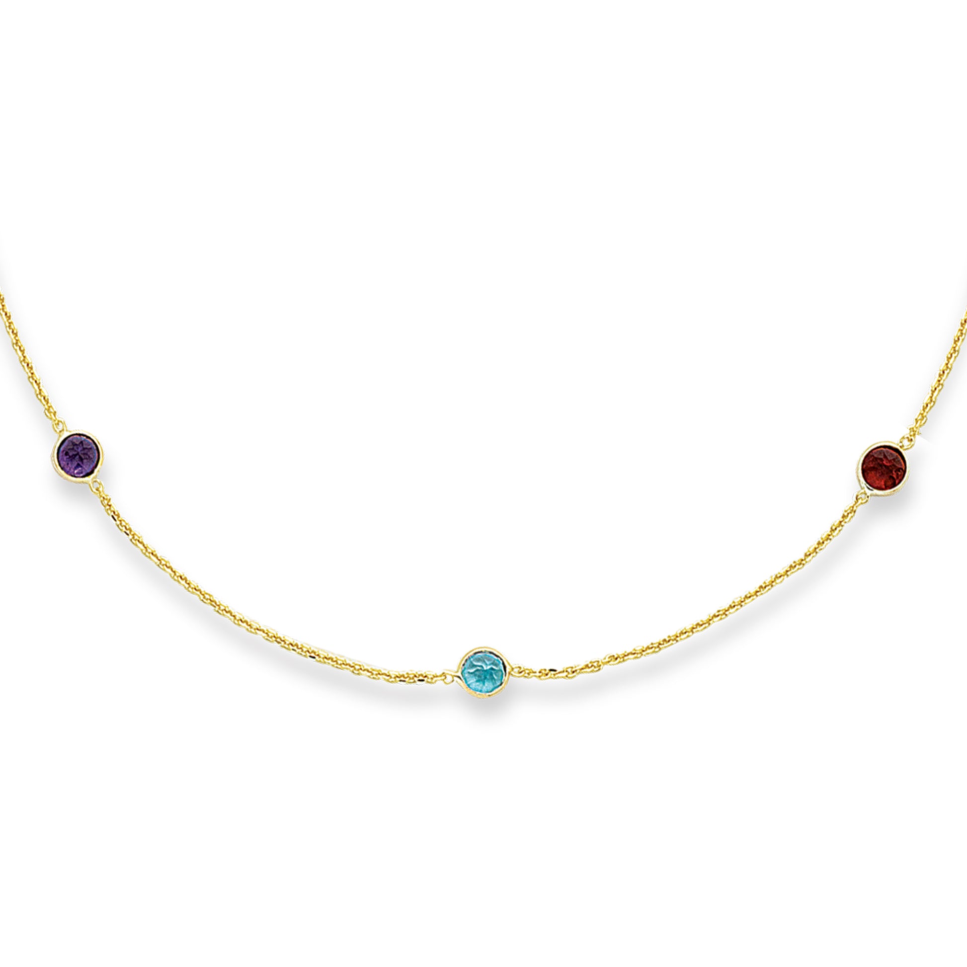 Royal Chain 14K Gold Semi-Precious Necklace CS140