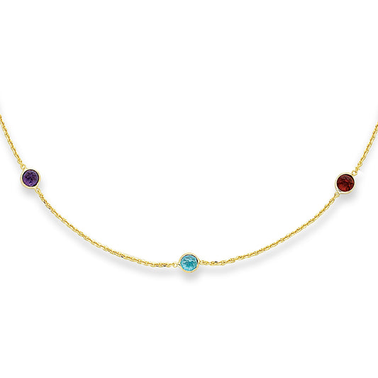 Royal Chain 14K Gold Semi-Precious Necklace CS140