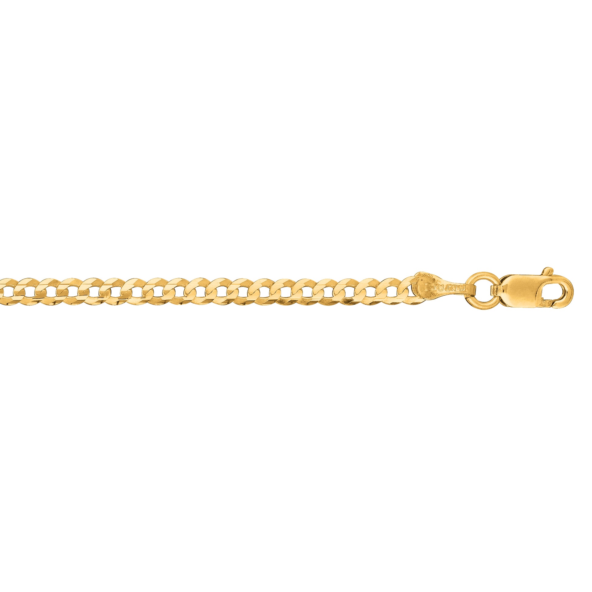 Royal Chain 14K Gold 2.6mm Comfort Curb Chain CURB060