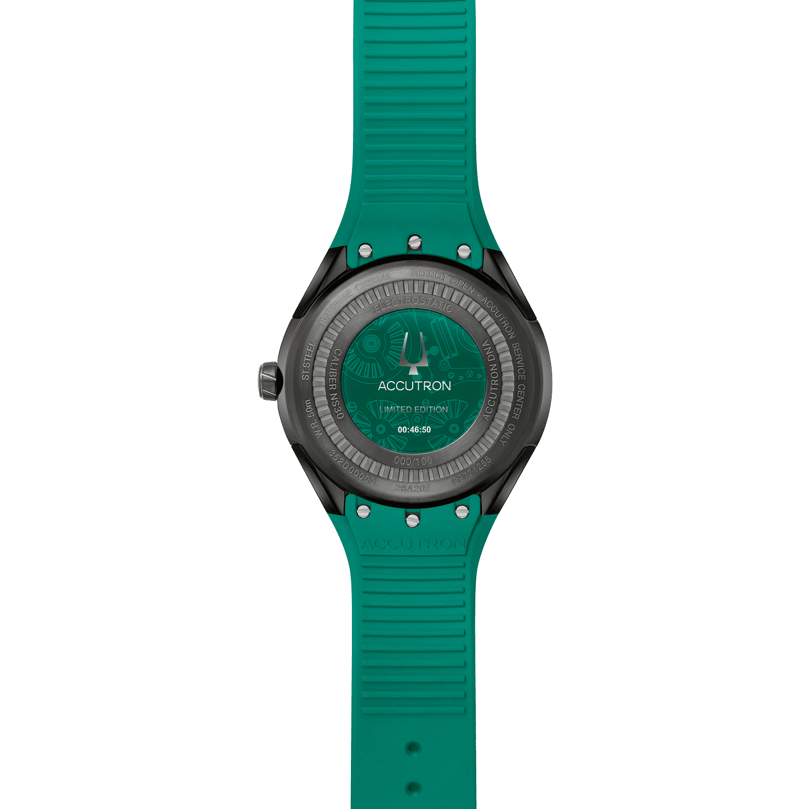 Accutron Stainless Steel Electrostatic Mens Watch 28A207