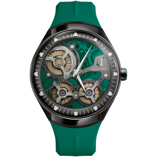 Accutron Stainless Steel Electrostatic Mens Watch 28A207