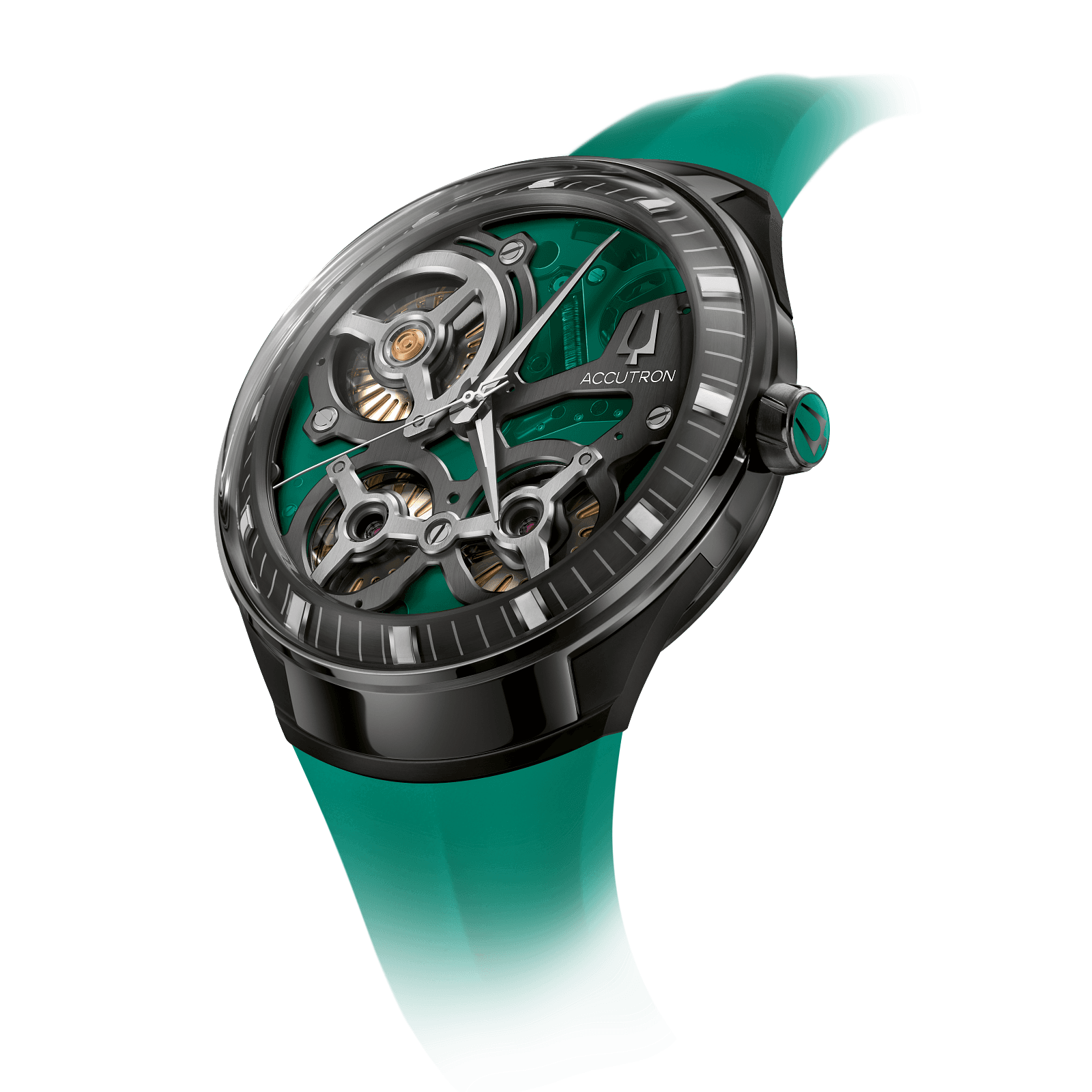 Accutron Stainless Steel Electrostatic Mens Watch 28A207