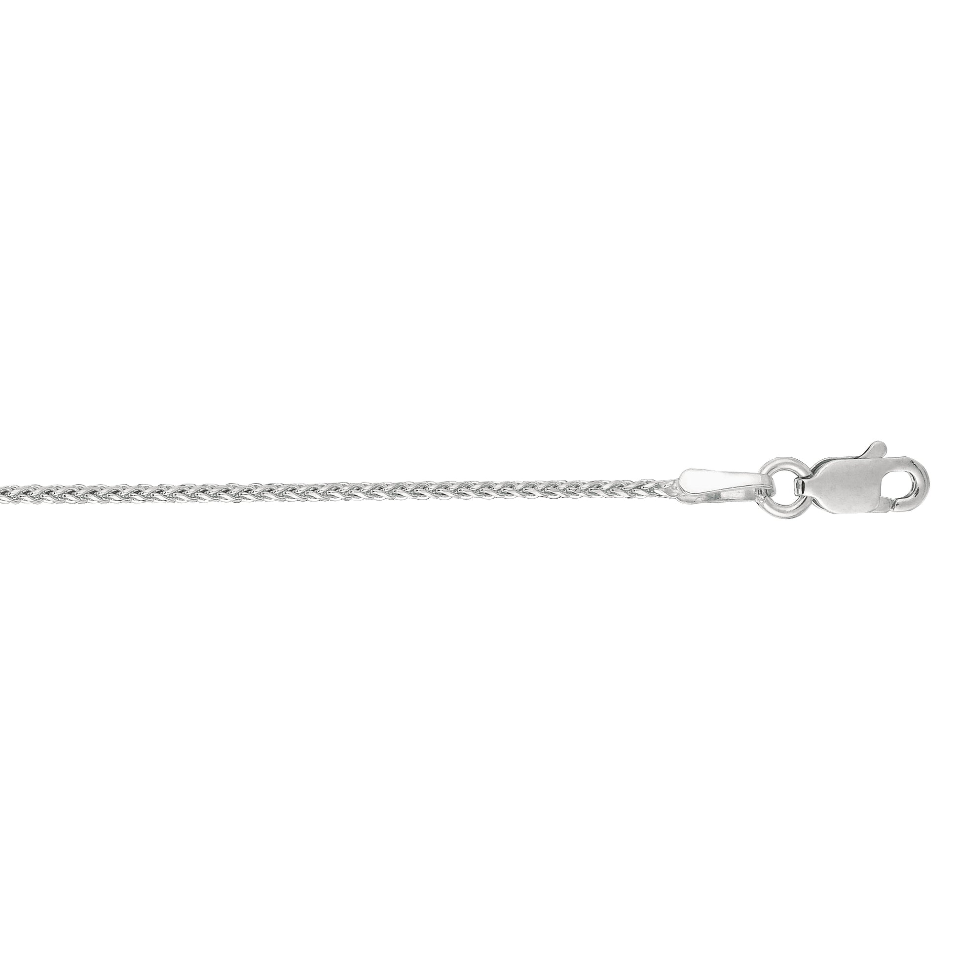 Royal Chain 14K Gold 1.1mm Diamond Cut Round Wheat Chain DWSP30
