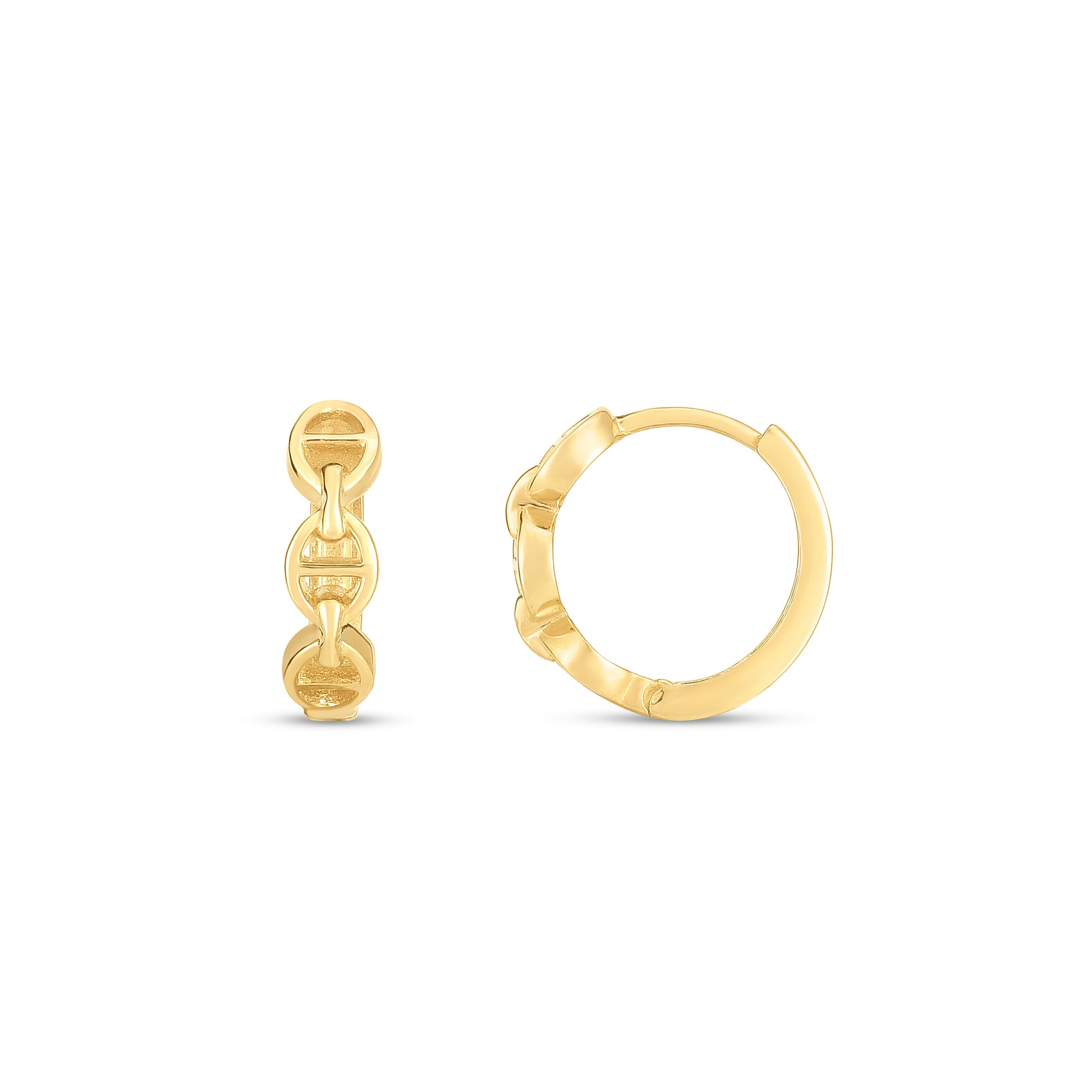 Royal Chain 14K  Oval Mariner Huggies E14757