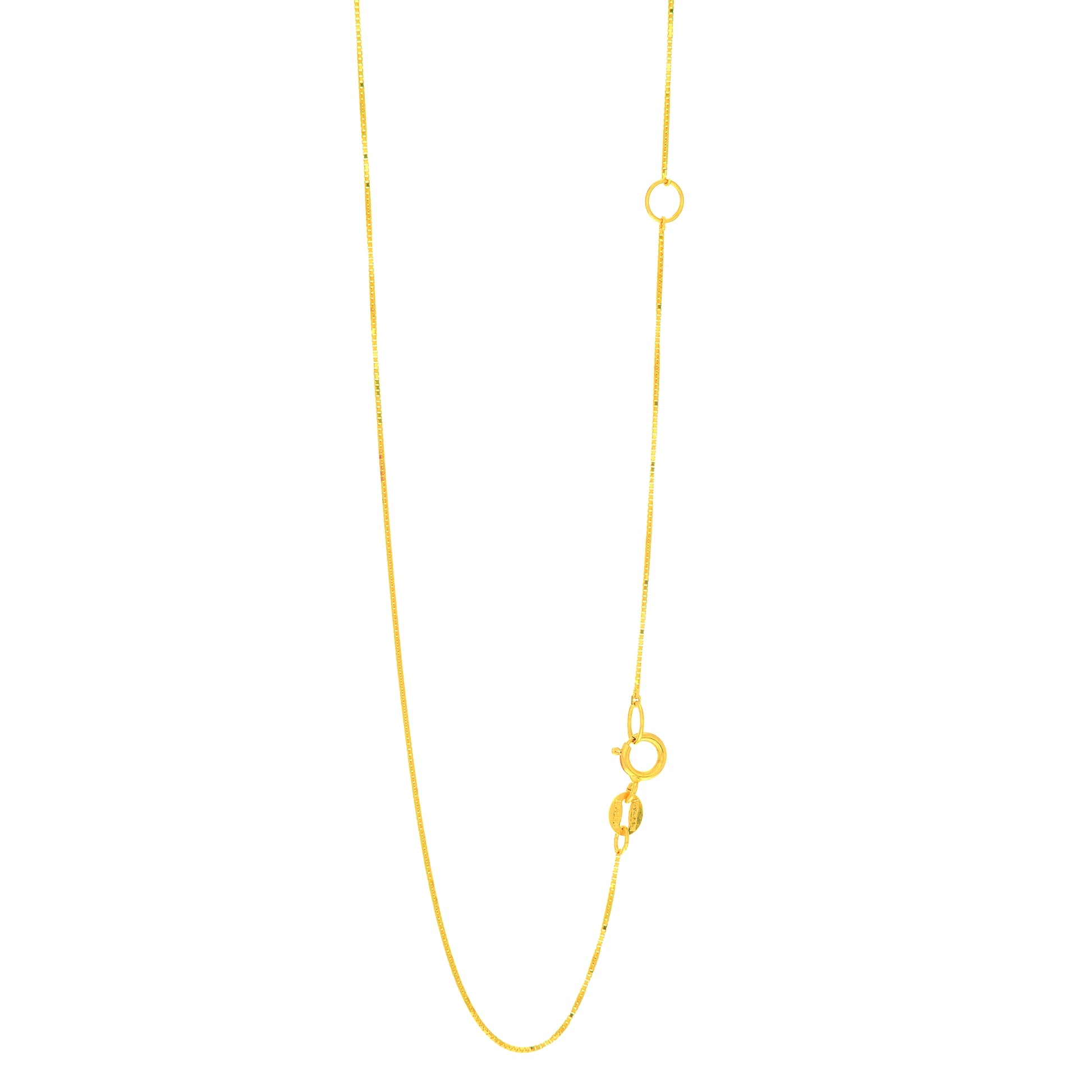Royal Chain 14K Gold .6mm Extendable Chain EBOX040