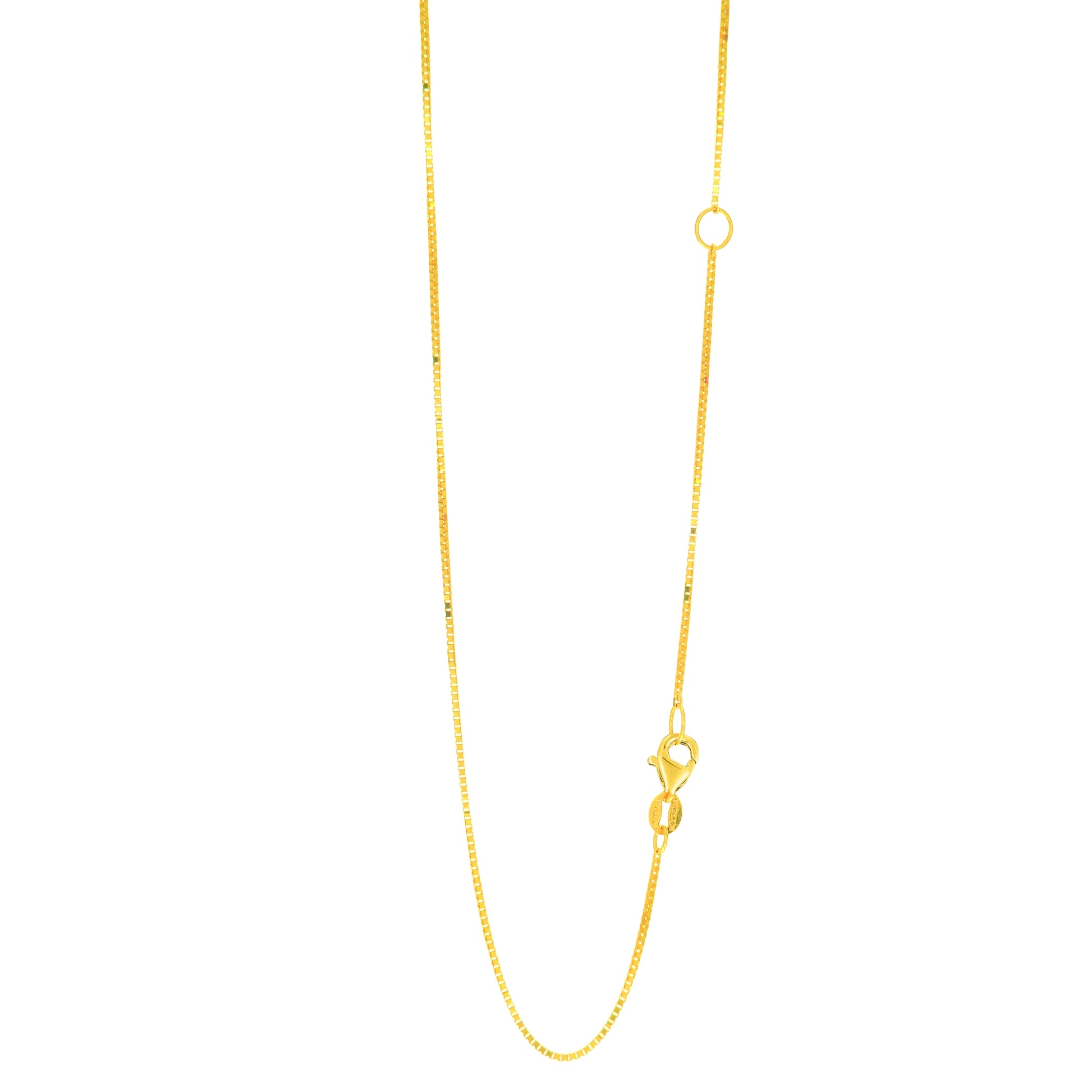 Royal Chain 14K Gold .8mm Extendable Chain EBOX053