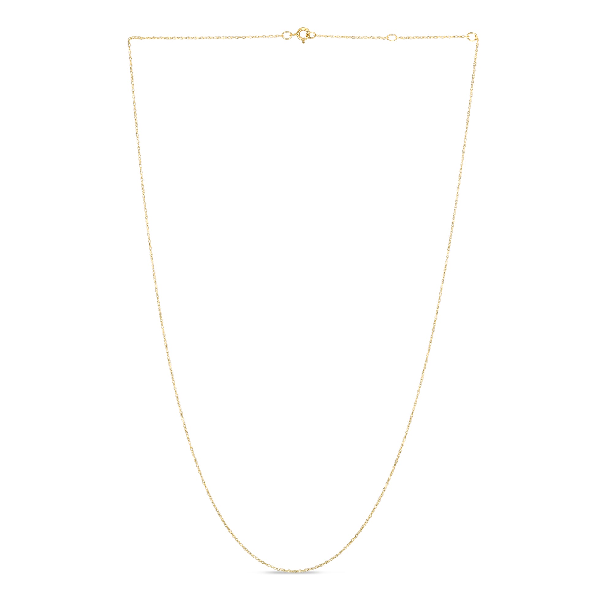 Royal Chain 14K Gold .5mm Double Extendable Rope Chain EEQR5