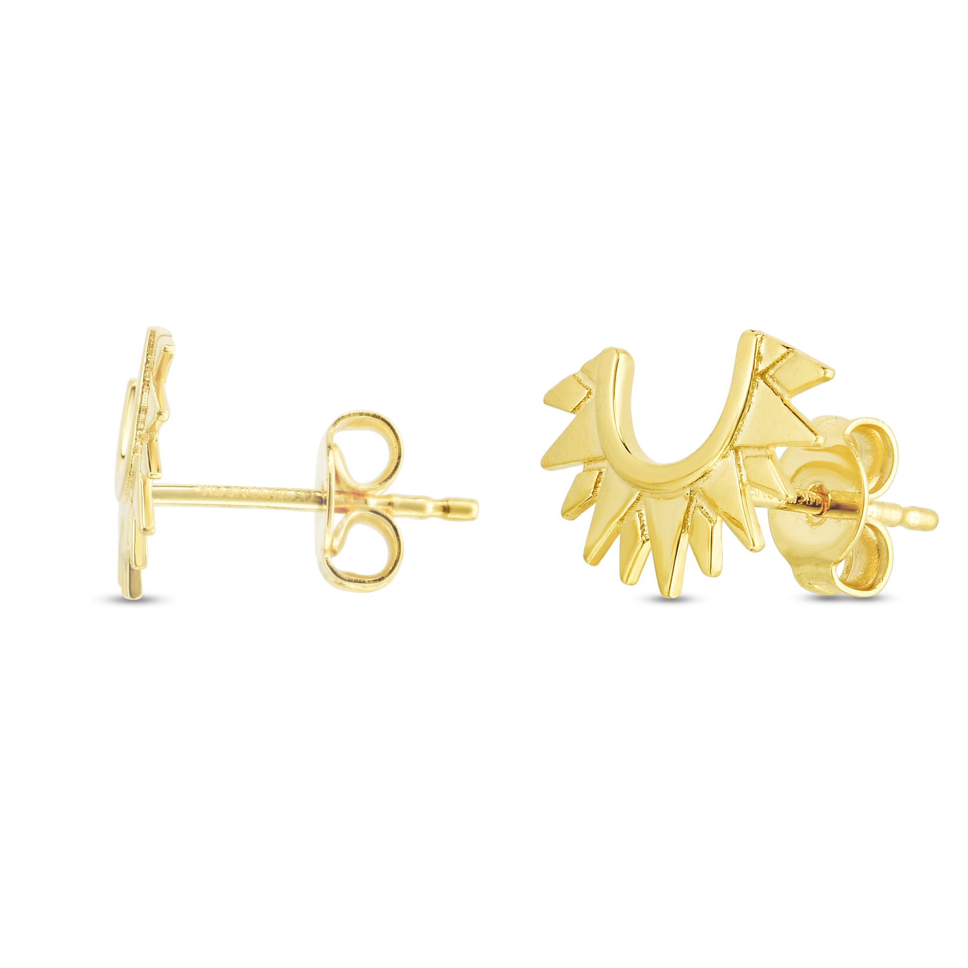Royal Chain 14K Sunburst Polished Studs ER13283
